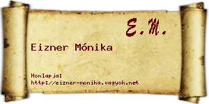 Eizner Mónika névjegykártya