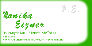 monika eizner business card